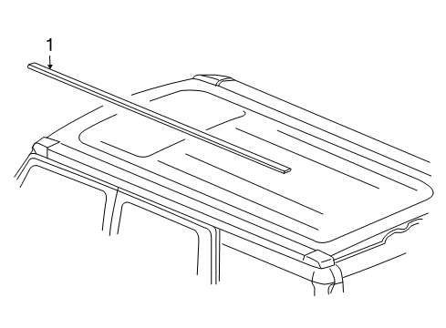 2006 Hummer H2 Exterior Trim - Roof Diagram