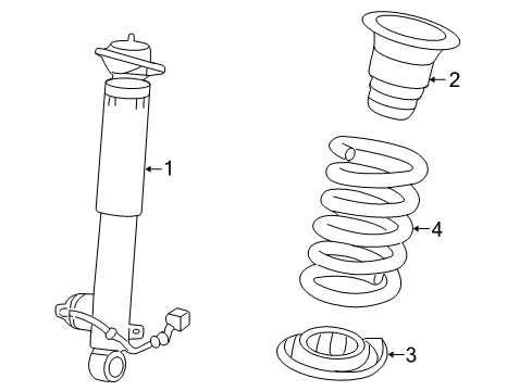 2012 Cadillac SRX Shocks & Components - Rear Diagram