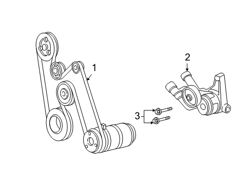 2005 Buick Park Avenue Belts & Pulleys Diagram