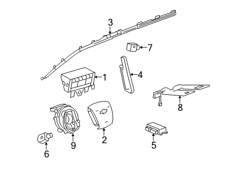 2017 Chevy Equinox Air Bag Components Diagram