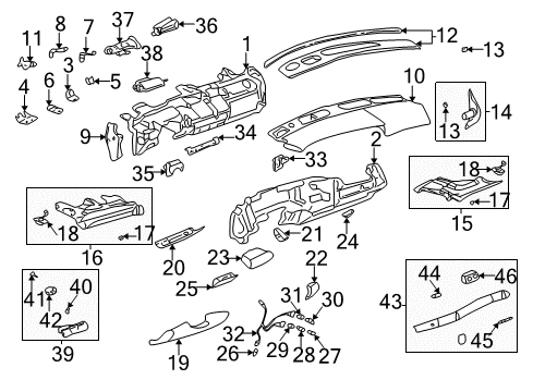 2000 Buick LeSabre Bulb Diagram for 9433102