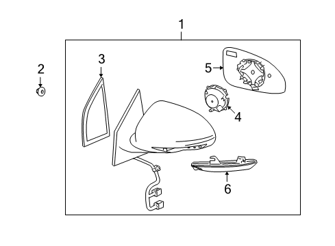 2012 Buick Enclave Outside Mirrors Diagram