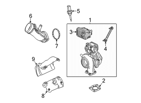 2023 GMC Sierra 2500 HD Heat Shield Diagram for 12705658