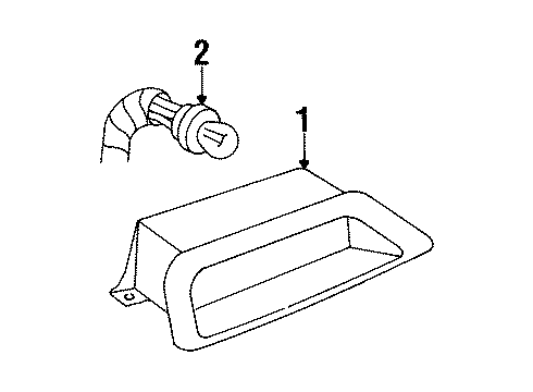 1999 Pontiac Bonneville High Mount Lamps Diagram