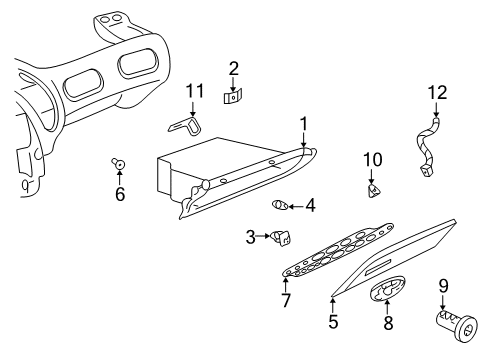 2005 Pontiac Bonneville Glove Box Diagram