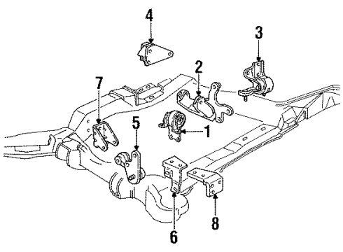 1993 Buick LeSabre Guide Diagram for 25535190