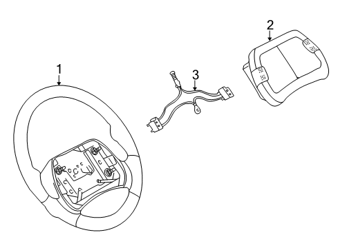 1999 Chevy Camaro Steering Column, Steering Wheel Diagram