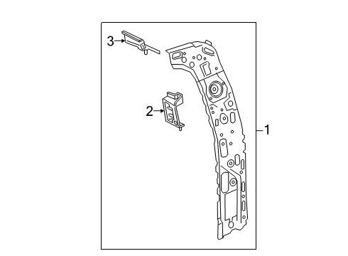 2023 Chevy Silverado 1500 Lock Pillar Diagram