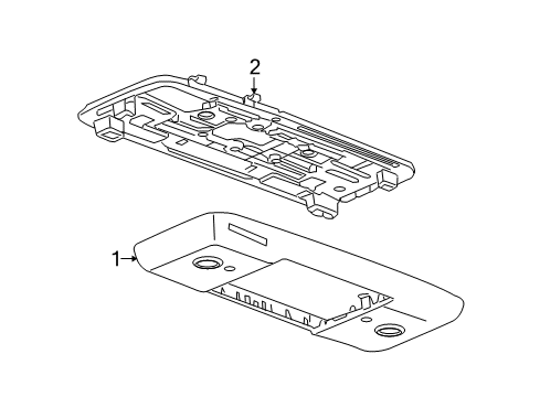 2010 Saturn Outlook Overhead Console Diagram 3 - Thumbnail