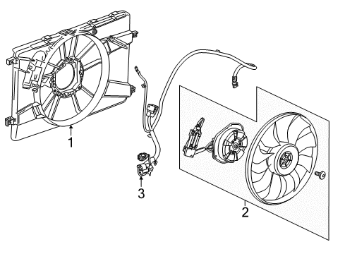 2014 Chevy Cruze Cooling System, Radiator, Water Pump, Cooling Fan Diagram 6 - Thumbnail