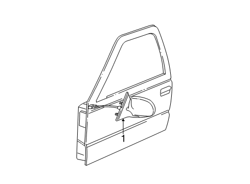 2004 Oldsmobile Bravada Outside Mirrors Diagram