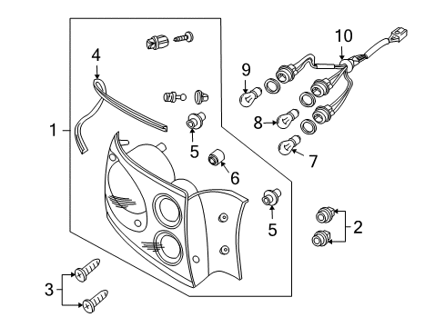 2006 Pontiac GTO Tail Lamps Diagram