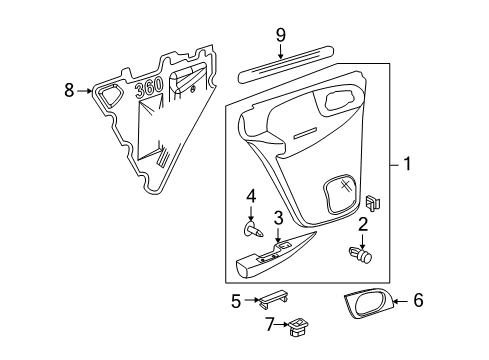 2007 Buick Rainier Rear Door Diagram