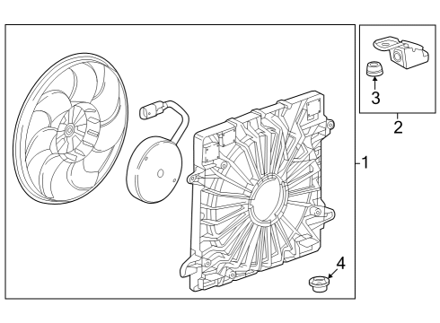 2023 Cadillac LYRIQ Cooling Fan Diagram