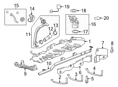 2012 GMC Acadia Fuel Supply Diagram