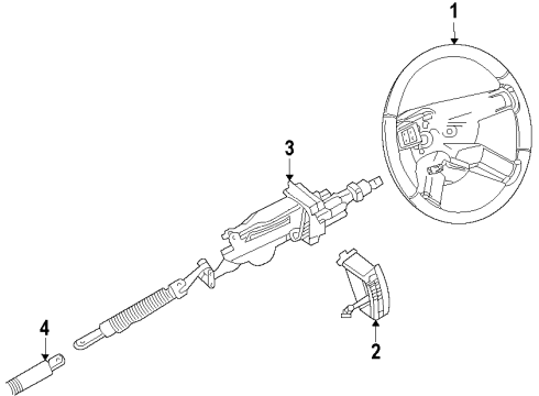 1986 Chevy Monte Carlo Mirror, Driver Side Diagram for 20617590