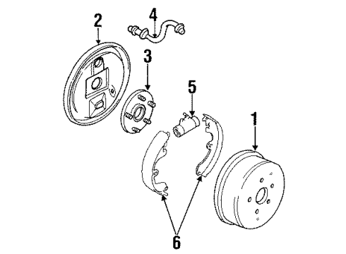1998 Chevy Monte Carlo Brake Components Diagram
