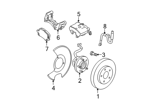 2012 Chevy Malibu Brake Components Diagram