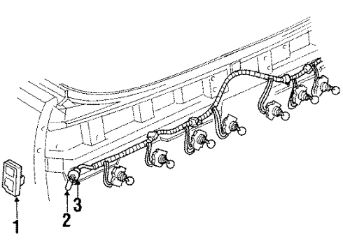 1984 Chevy Impala Front Lamps - Side Marker Lamps Diagram