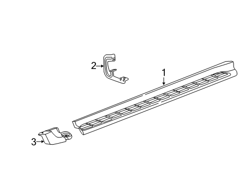 2017 GMC Yukon Running Board Diagram