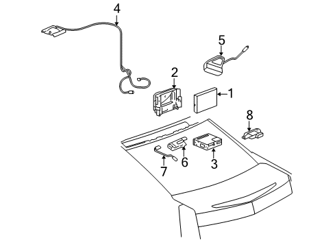 2008 Cadillac CTS Navigation System Diagram