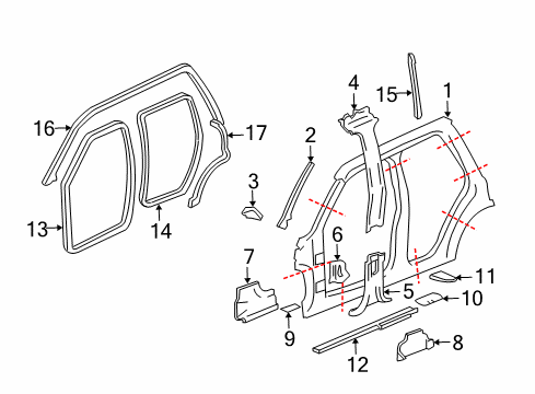 2004 Chevy Trailblazer Uniside Diagram