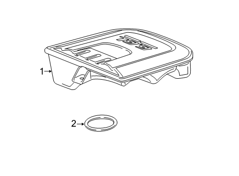 2014 Chevy Silverado 2500 HD Engine Appearance Cover Diagram