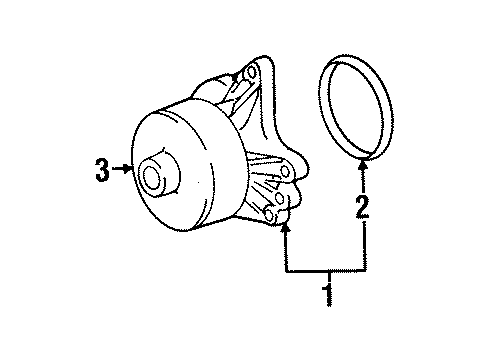 1999 Chevy Prizm Cooling System, Radiator, Water Pump, Cooling Fan Diagram
