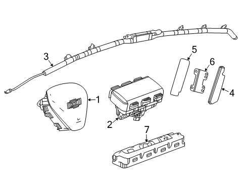 2019 Chevy Cruze Air Bag Components Diagram