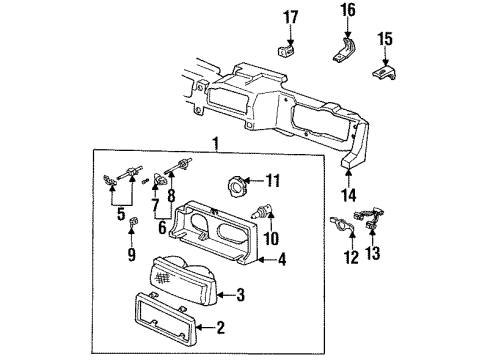 1988 Oldsmobile Cutlass Calais Adjust Screw Diagram for 16504041