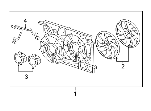 2017 Chevy Traverse Cooling System, Radiator, Water Pump, Cooling Fan Diagram