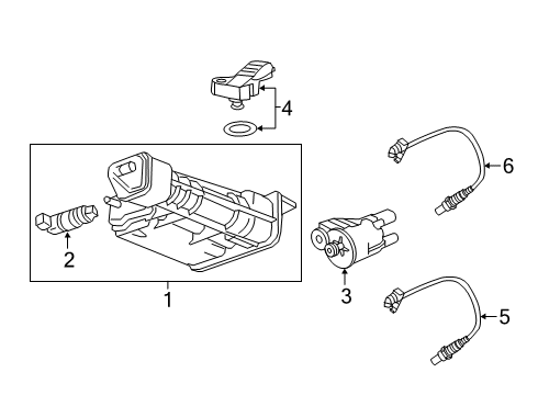 2024 Cadillac XT6 Emission Components Diagram