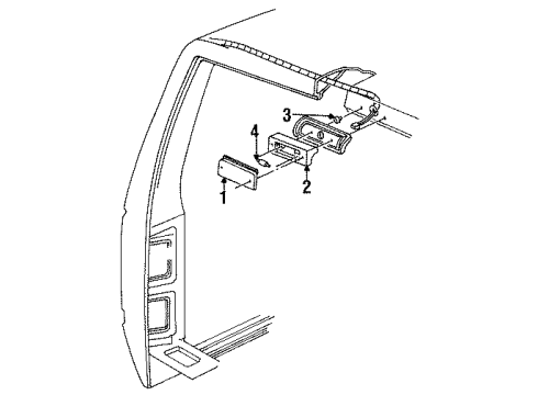 1990 GMC C3500 Cargo Lamps Diagram