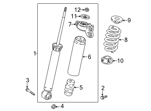 2017 Buick LaCrosse Shocks & Components - Rear Diagram