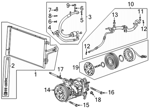 2023 Cadillac CT5 Condenser, Compressor & Lines Diagram 3 - Thumbnail