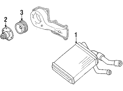 1987 Chevy Corsica Heater Components Diagram