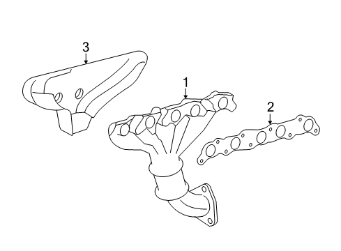 2010 Chevy Colorado Exhaust Manifold Diagram for 19420196