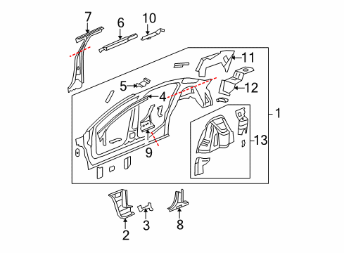 2006 Buick Lucerne Uniside Diagram
