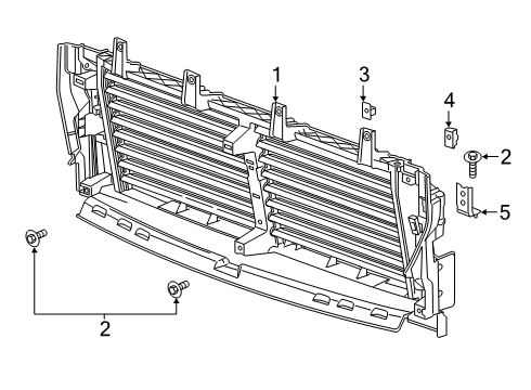 2022 GMC Sierra 1500 Front Panel Diagram 2 - Thumbnail