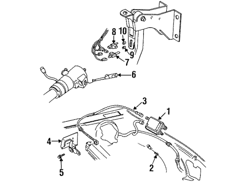 1996 Chevy Caprice Control Module Diagram for 25140862