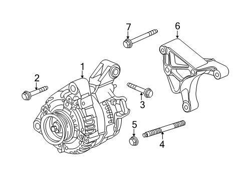 2014 Cadillac CTS Alternator Diagram 7 - Thumbnail