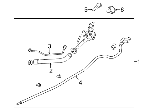 2020 Chevy Silverado 1500 Vent Tube Diagram for 84706626