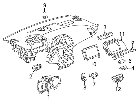 2017 Buick Verano A/C & Heater Control Units Diagram