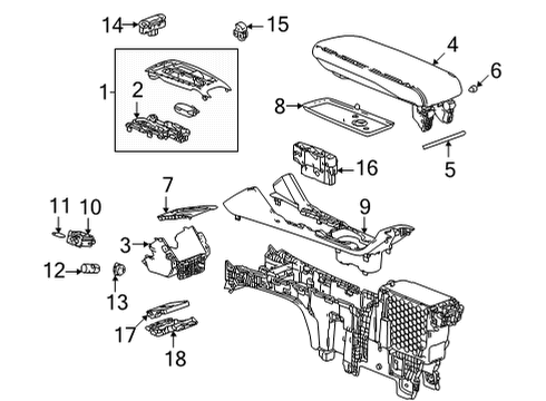 2022 Chevy Bolt EV Upper Trim, Black Diagram for 42707113