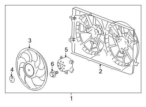 2005 Chevy Cobalt Cooling System, Radiator, Water Pump, Cooling Fan Diagram 4 - Thumbnail