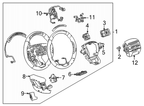 2023 GMC Hummer EV Pickup Lane Departure Warning Diagram