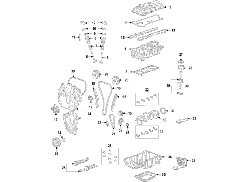 2021 Cadillac XT6 Vibration Damper Diagram for 55487414