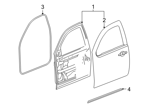 2012 Cadillac Escalade Front Door Diagram