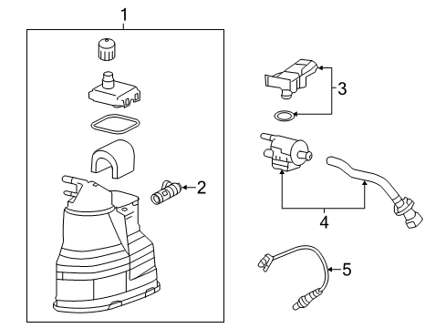 2019 Cadillac XTS Emission Components Diagram