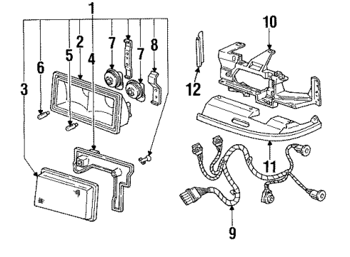 2002 Cadillac Eldorado Bulbs Diagram